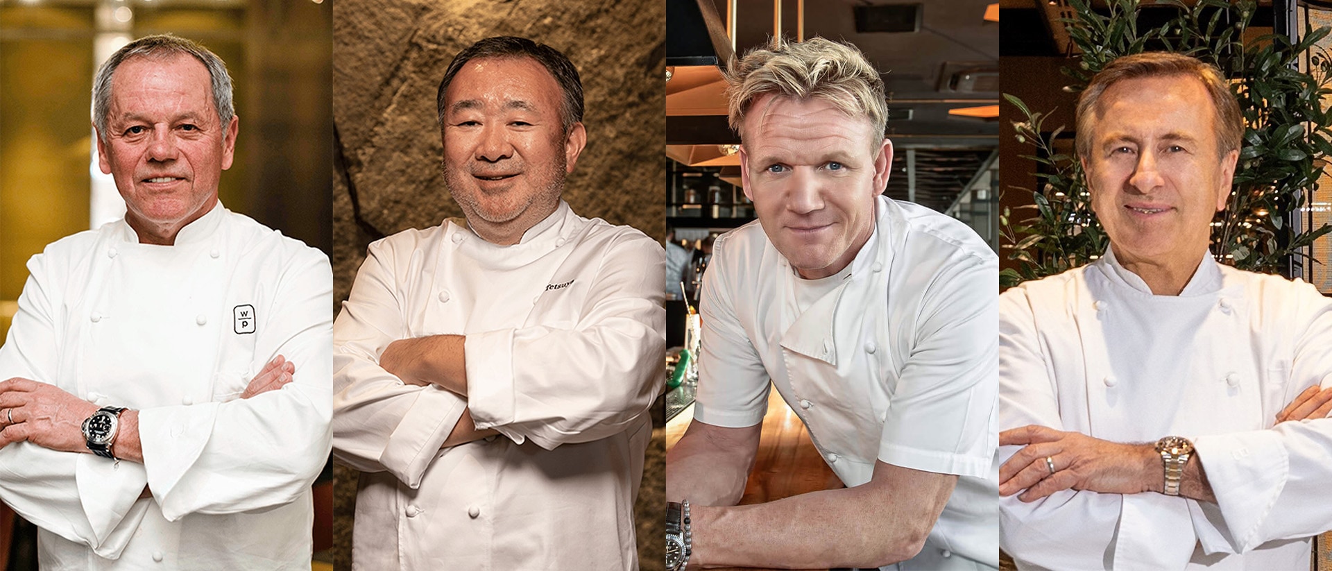 스타셰프 울프강 퍽, 와쿠다 테츠야, Gordon Ramsay 및 다니엘 블뤼와 싱가포르의 레스토랑