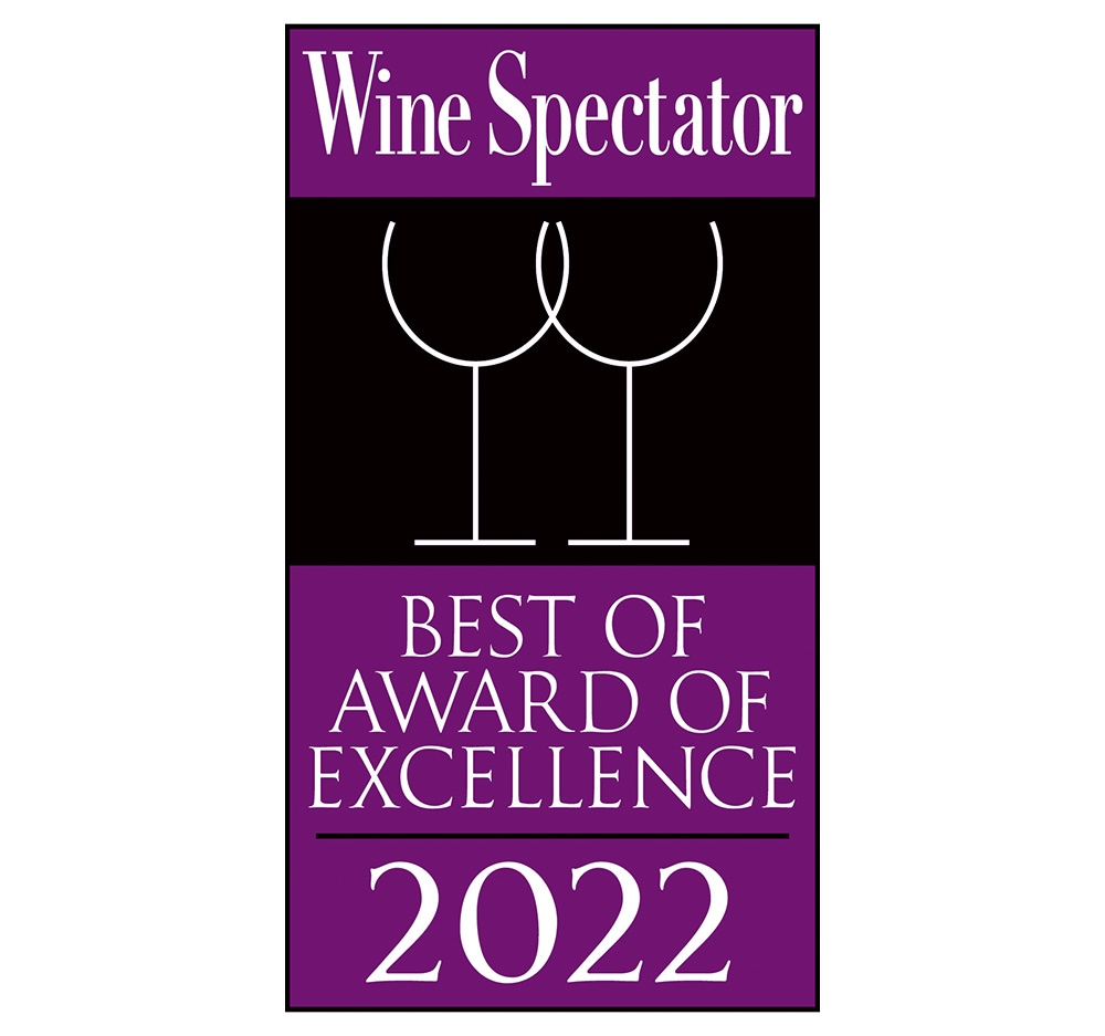 Wine Spectator’s 2022 — Best of Award of Excellence