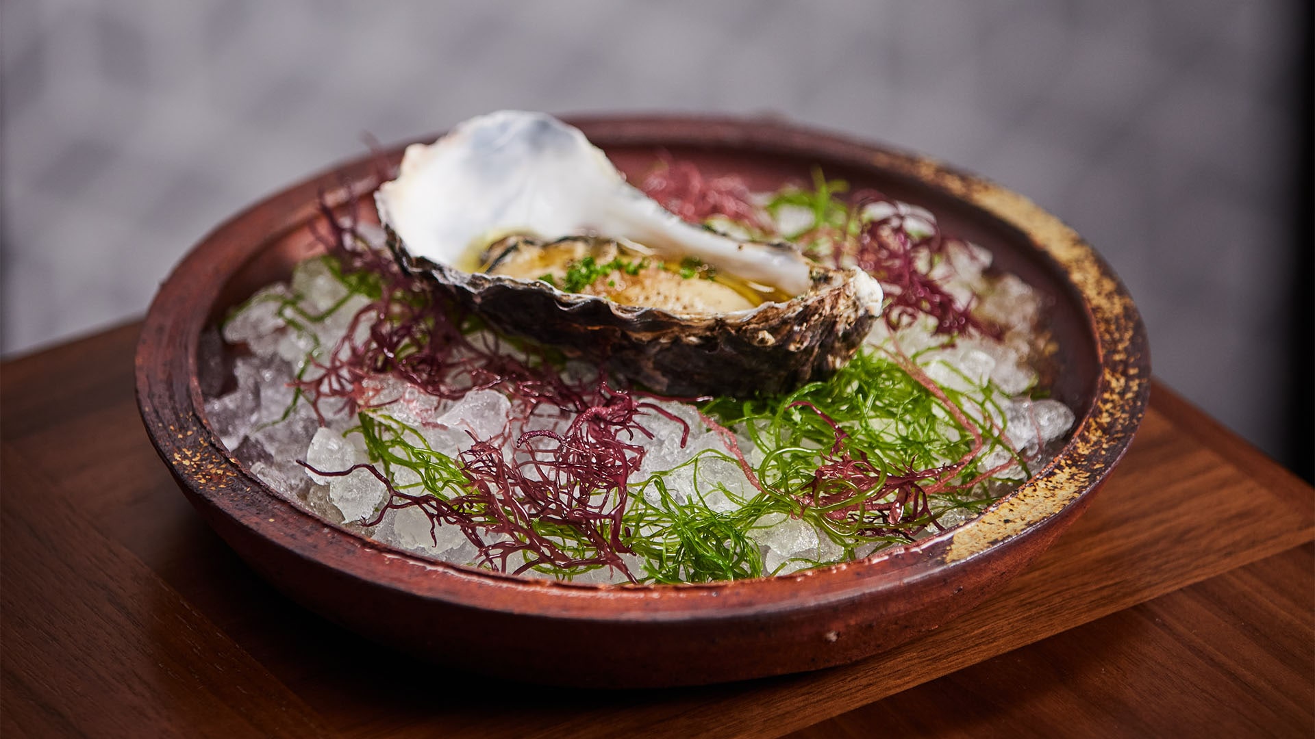 Waku Ghin Fresh Oyster with Ginger and Rice Vinegar