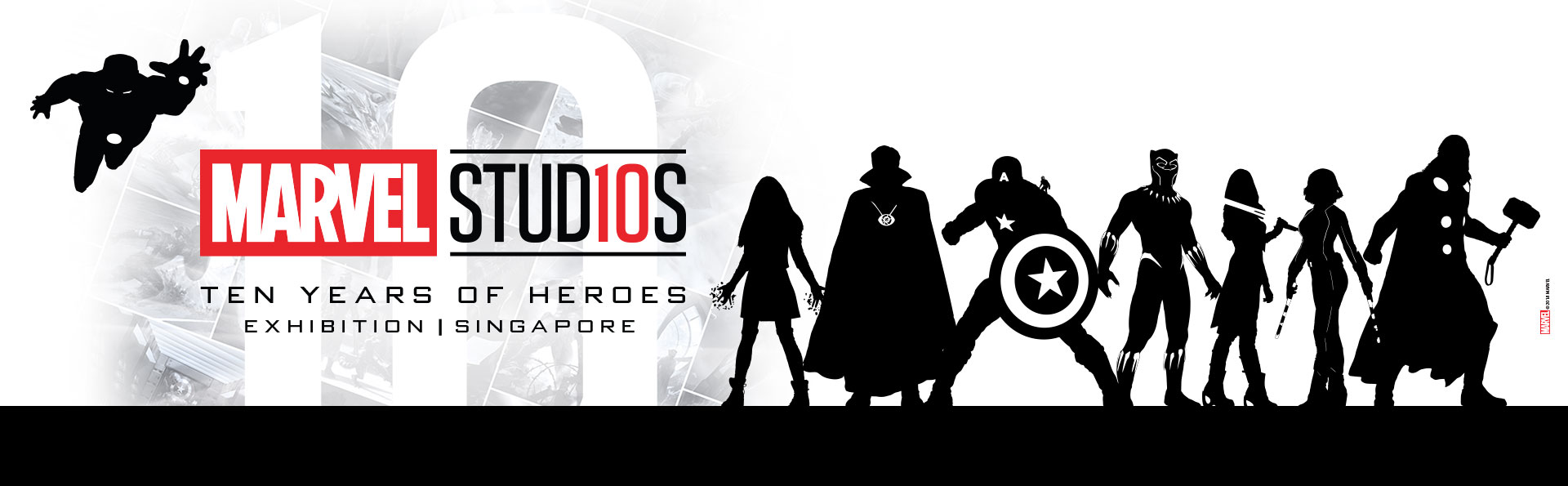 MARVEL STUDIO 10 Years of Hero Exhibition at Marina Bay Sands 마리나 베이 샌즈에서 열리는 마블 스튜디오 히어로의 10년 전시회