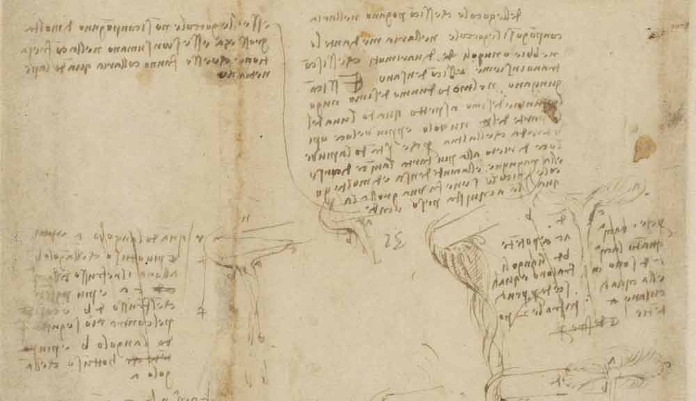 빗물 형성 연구, 1508년경, F.796 오른쪽 페이지, 레오나르도 다빈치, 코덱스 아틀란티쿠스