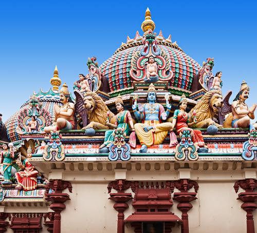The Hindu temples in Singapore