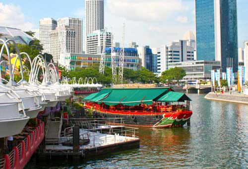 싱가포르 강과 바다에서의 즐거움 - 클락 키