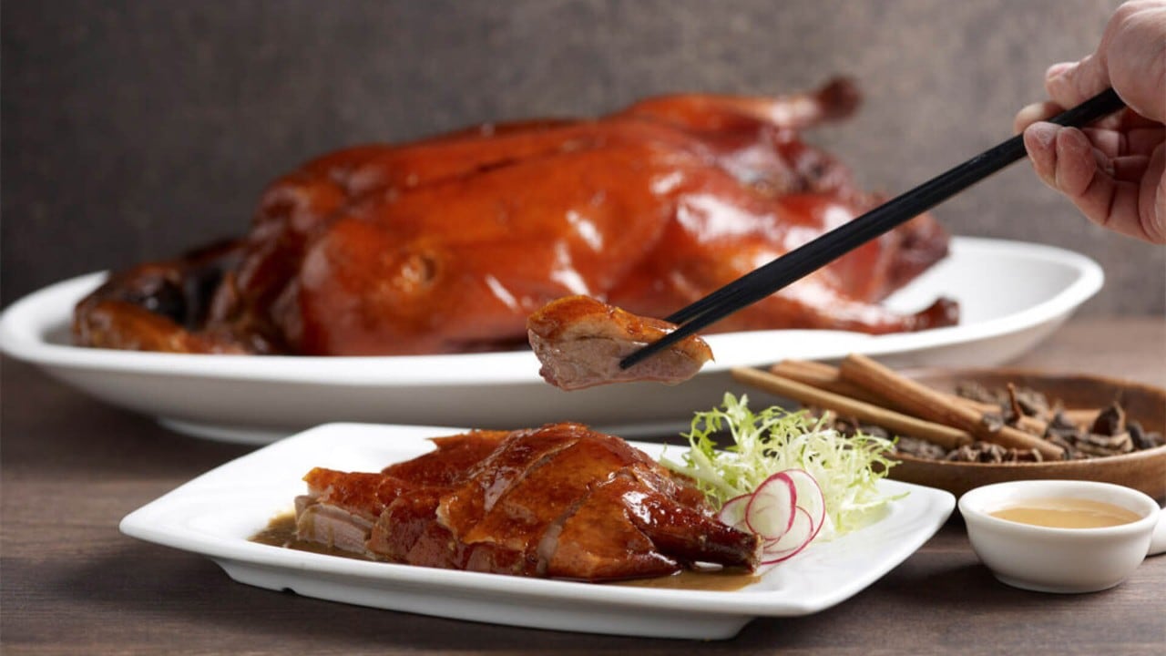 Roasted duck at Canton Paradise, a casual dining restaurant in Singapore