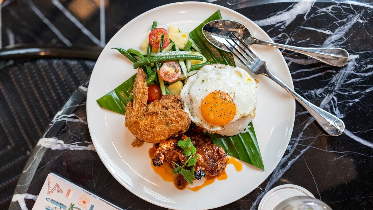 Burger and fries at PS Cafe, a casual dining restaurant and cafe in Singapore