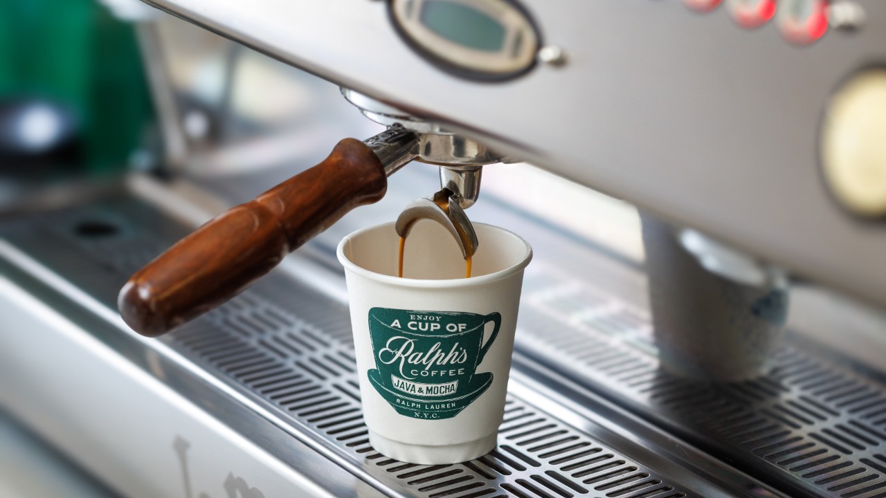 Cake and hot coffee for a casual dining experience at Ralph's Coffee in Singapore