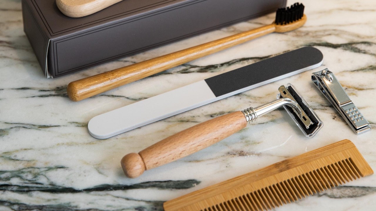 Hotel items made from recycled materials